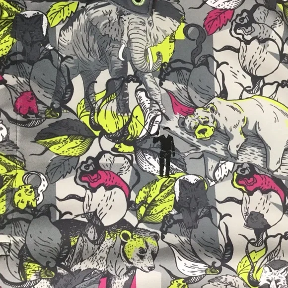 William Murray Mens Large Performance Golf Polo Shirt Animal Jungle Print - Picture 4 of 12